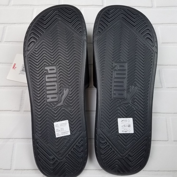 PUMA POPCAT black and white slides - Picture 6 of 8